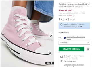20% descuento EXTRA en tu compra en Asos