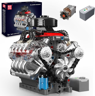 Mould King V8 motor voor €27,60 dmv code bij Aliexpress