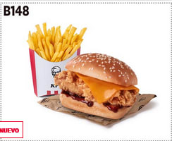 BBQ CHEESEBURGER + PATATAS FRITAS PEQUEÑAS por solo 2.0€ en KFC