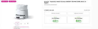 Ecovacs - Aspirateur Robot Ecovacs DEEBOT T30 PRO OMNI à 837€