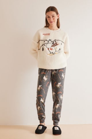 Pijama polar y borreguito Moomin para Mujer por 7.99€