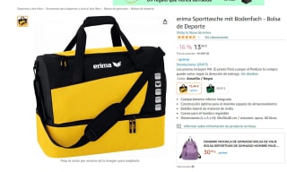 Bolsa de Deporte, marca erima Sporttasche mit Bodenfach por