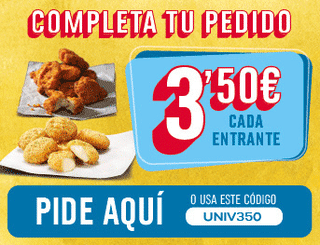 Entrantes de Domino's Pizza por 3,50 con este código.