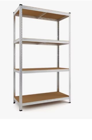 Estantería Metálica de Acero Galvanizado + 4 Baldas MDF, 140 x 70 x 30cm por 16.14€ (Cuenta Nueva 9.68€)