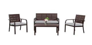 Juego Set Terraza Oporto 4 Piezas Con Cojin por $269.990