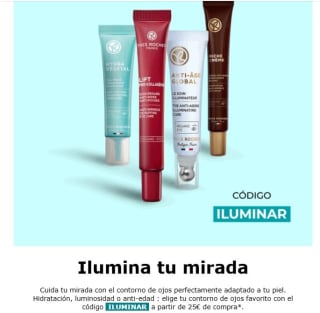 Elige tu contorno de ojos favorito gratis por tu compra de +25€