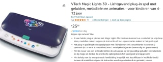 Vtech Magic Lights 3D NL voor €25,68 bij Amazon