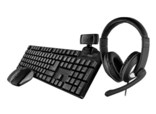 Trust Qoby 4-in-1 Set met webcam, headset, toetsenbord en muis voor €13,95