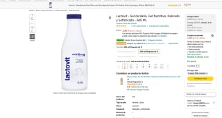 Gel Lactovit de baño Nutritivo 600ml por solo 2,46€