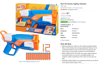 NERF N Series Agility - Speelgoedblaster voor €6,09 bij Amazon