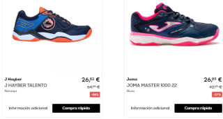 Zapatillas PÁDEL por <27€