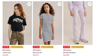 20% extra kassa korting in de sale tot 75% bij Wehkamp