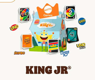 De regalo mini juegos de cartas con el menú infantil Burger King