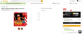 Marca Educa 19104 Mic. Set De 4 Puzzles Infantiles Progresivos De 6, 9, 12 Y 16 Piezas por 5€