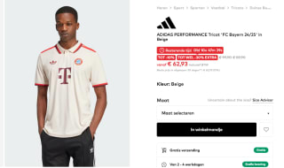 ADIDAS PERFORMANCE Tricot 'FC Bayern 24/25' voor €62,93 bij About You