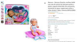 Muñeco Nenuco Sirenita por 16,48€