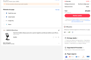 Soporte magnético de teléfono Baseus para iPhone por solo 29,22€