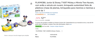 Playmobil JUNIOR & Disney: De Wolkentrein van Mickey Mouse & Minnie Mouse voor €12,50 bij Amazon