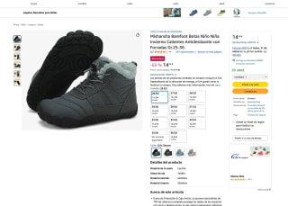 Botas Mishansha Barefoot infantiles con forro cálido antideslizantes desde 14,24€