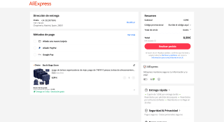 Juego de 8 bolsas organizadoras por 0,99€