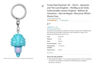 Llavero Funko Pop, Keychain: DC - Storm - Aquaman and The Lost Kingdom por 3,14€