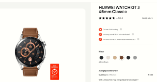 Huawei Watch GT 3 - Smartwatch - 46mm voor €159,99 bij Huawei