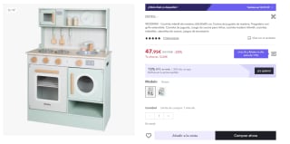 Cocinita Infantil De Madera, Medidas 60x30x85 Cm