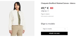 Chaqueta para Mujer Timberland Strafford por 49.99€
