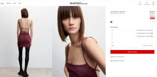 Vestido lúrex abertura por 3,99€