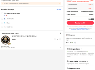 Queso reserva 12 meses García Baquero 3 Kg por tan solo 38,60€