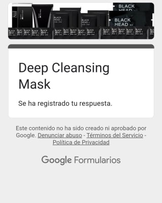 Muestra gratis black head