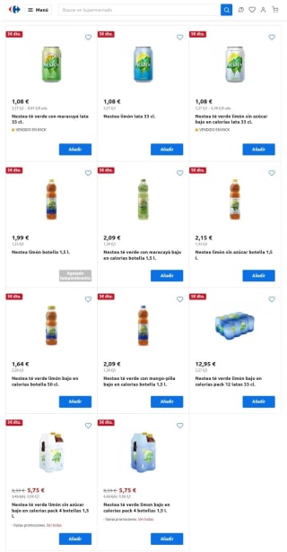 -5€ de Descuento directo por compra de 25€ en Carrefour.