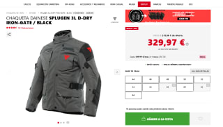 Chaqueta DAINESE Splugen 3L D-Dry Iron-Gate + guantes de regalo por 329,97€