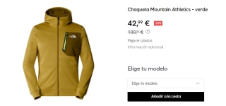 Chaqueta de Hombre The North Face Mountain Athletics por 42.99€