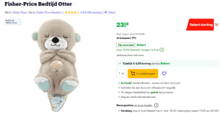 Fisher-Price Bedtijd Otter voor €23,19 bij Bol.com