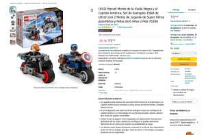 LEGO Marvel Motos de la Viuda Negra y el Capitán América por 11,14€