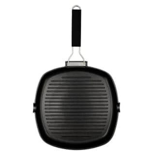 Asador cuadrado ondulado mango plegable 28x28x4cm excellent Quid Excellent por 13.35€