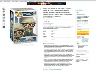 Funko Pop! Movies Bullet Train Ladybug por 5,60€