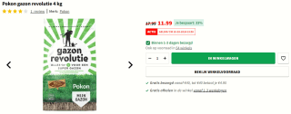Pokon gazon revolutie 4kg voor €11,99 bij Intratuin