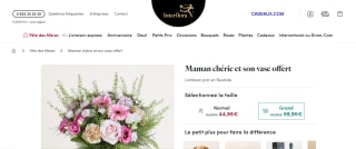 Maman chérie et son vase offert à 44,95€