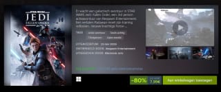 Tot 80% korting op Star Wars Jedi Franchise via Steam