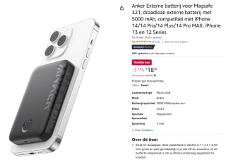Anker 321 magsafe powerbank voor €18,99 bij Amazon