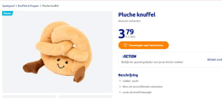 Diverse Pluche knuffels voor €3,79 bij de Action