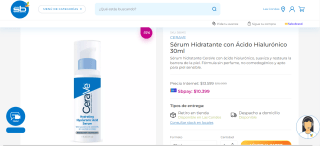 Sérum Hidratante con Ácido Hialurónico 30ml por $10.339