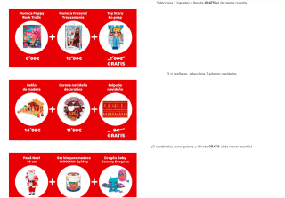 3x2 en juguetes y adornos de navidad en Embargos a lo bestia