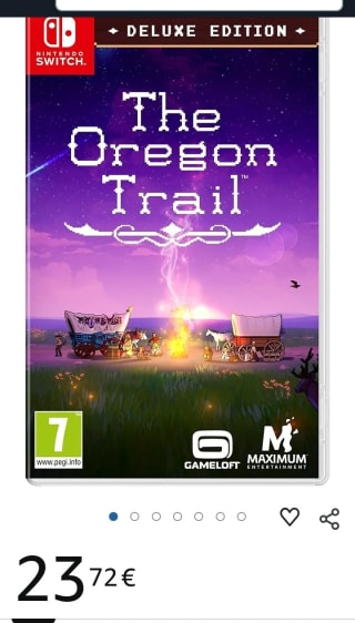 The Oregon Trail Deluxe Edition Nintendo Switch por 23,72€.