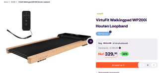 VirtuFit WP200i Walking Pad - Loopband voor €329,95 bij Ibood