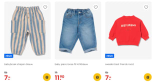 30% korting op alle kinder- en babykleding bij de HEMA