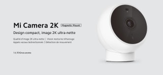 Camera Mi 2K monture magnétique - Blanc à 14,99€