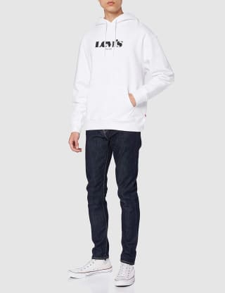 Levi's heren sweatshirt (wit) voor €15,98 bij Amazon